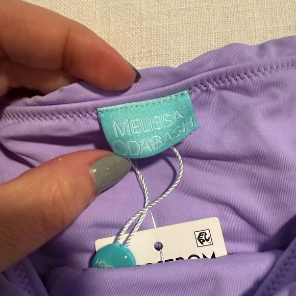 NWT Melissa Odabash Womens Brussels Bikini Bottom Purple Lavender Sz 4 - Picture 7 of 10